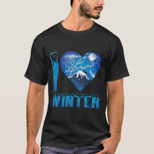Camiseta Adoro o inverno - Neve Cênica