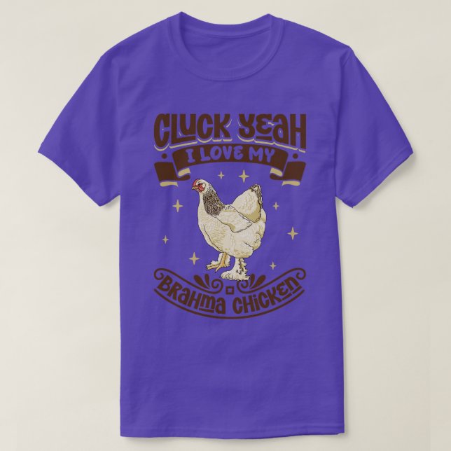 Camiseta Adoro o meu Brahma Chicken Cluck (Frente do Design)