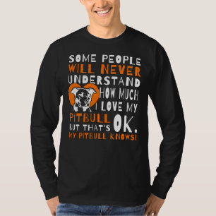 Camiseta Adoro O Meu Cachorro Engraçado Citação Bela Pitbul