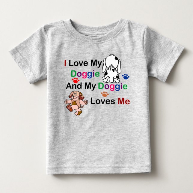 Camiseta Adoro O Meu Cachorro Toddler Tee (Frente)
