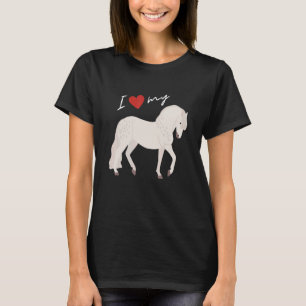 Camiseta Adoro o meu Cavalo de Percheron para Mulheres e Ho
