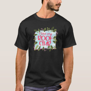Camiseta Adoro o meu Clube do Livro Lendo Floral