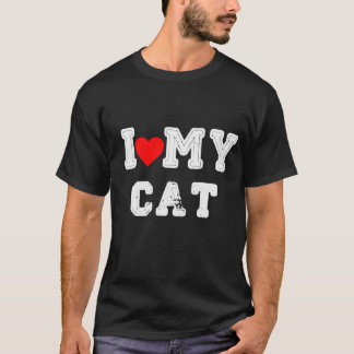 Camiseta Adoro o meu gato engraçado