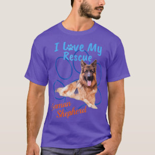 Camiseta Adoro O Meu German shepherd De Emergência Legal Ad