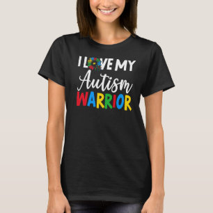 Camiseta Adoro O Meu Guerreiro Autismo E O Autismo Autista