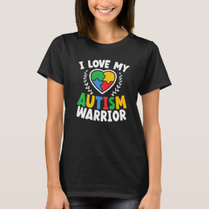 Camiseta Adoro O Meu Guerreiro Autismo E O Autismo Autista