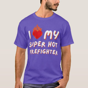 Camiseta Adoro o meu Namorados de Bombeiros Super Quentes