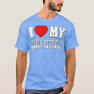 Camiseta Adoro o meu Ouro Retriever Love Dog Owt para