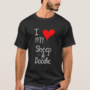 Camiseta Adoro O Meu Ovadoodle Cute Dog Owt Graphic