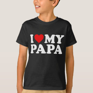 Camiseta Adoro o meu pai com coração