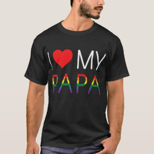 Camiseta Adoro o meu pai, Pai vermelho, Gay,  LGBTQ, Chuva 
