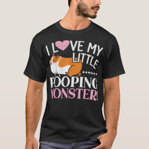 Camiseta Adoro O Meu Pequeno Monstro Da Guiné.