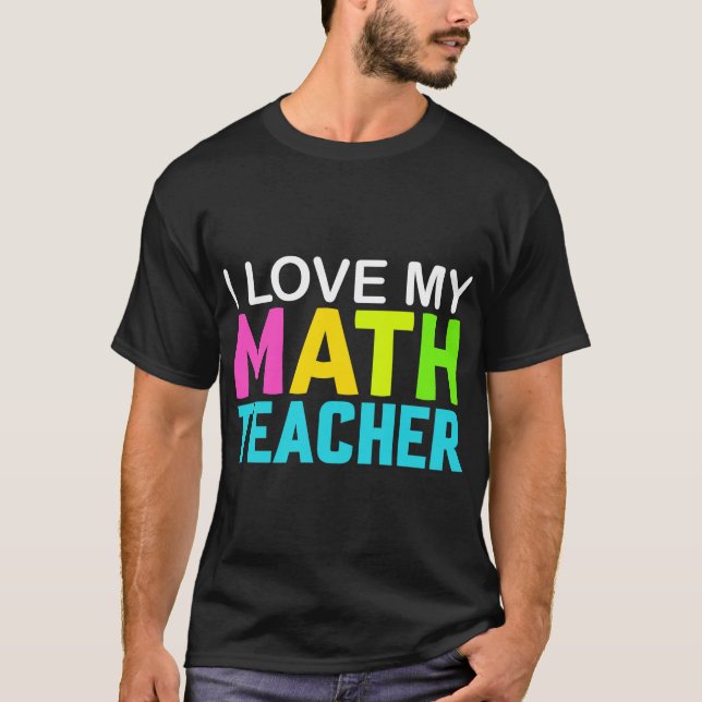Camiseta Adoro o meu professor de matemática (Frente)