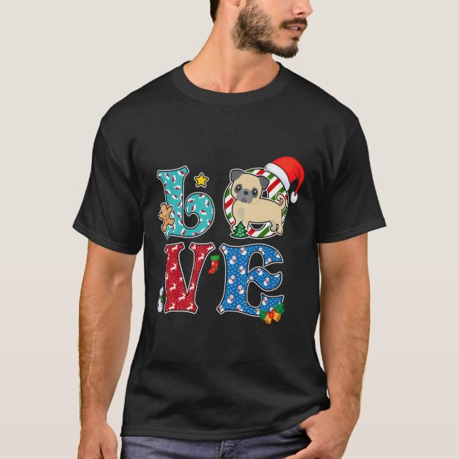 Camiseta Adoro o Natal do Cachorro (Frente)