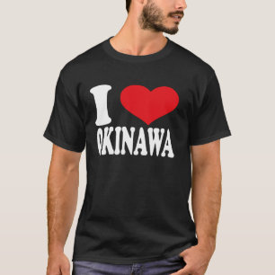 Camiseta Adoro o Orgulho de Okinawa Heart Okinawa