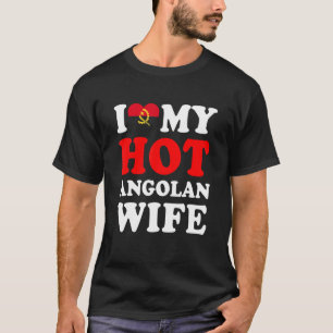 Camiseta Adoro o presente da minha mulher angolana e gostos