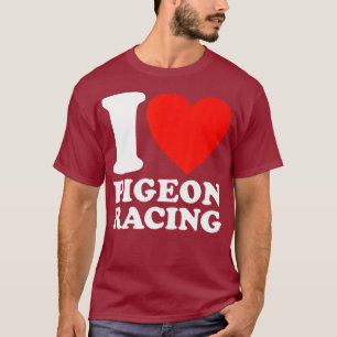 Camiseta Adoro o presente de pombo-pombo