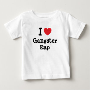 Camiseta Adoro o Rap de Gangster personalizado personalizad