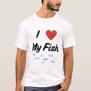Camiseta Adoro O Texto E O Coração Do Peixe