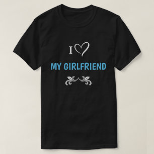 Camiseta Adoro O Texto Editável Do Meu Namorada