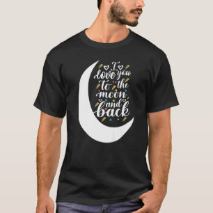 Camiseta Adoro o Typografo Motivacional da Lua e do Slogan
