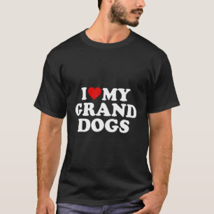 Camiseta Adoro Os Meus Cachorros Vermelhos.