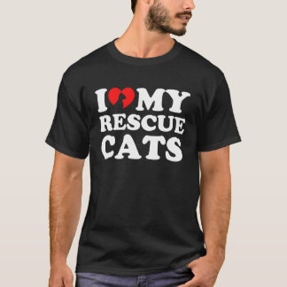 Camiseta Adoro Os Meus Gatos De Emergência