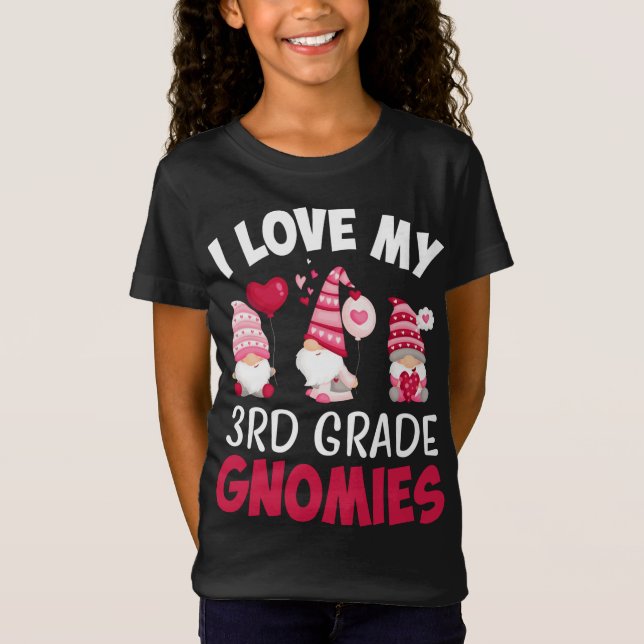Camiseta Adoro Os Meus Gnomos Do 3º Grau Dia de os namorado (Frente)