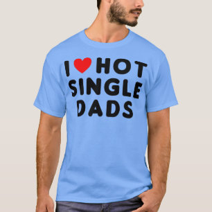 Camiseta Adoro Pais de Solteiro Quente Coração Vermelho Eng