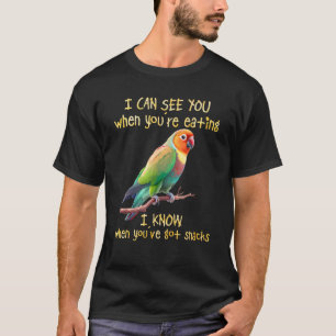 Camiseta Adoro Pássaros Que Consigo Ver Quando Você Está Co