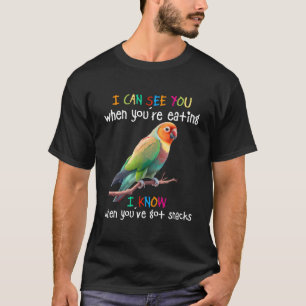 Camiseta Adoro Pássaros Que Consigo Ver Quando Você Está Co