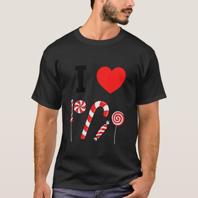 Camiseta Adoro Peppermint Candy Cane Peppermint (Frente)