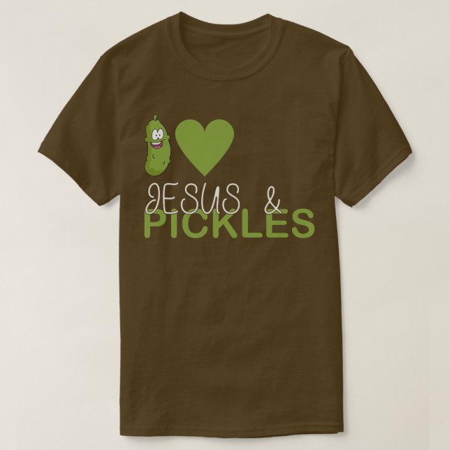 Camiseta Adoro picles e Jesus, Picles Vegetais V (Frente do Design)