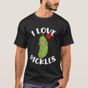 Camiseta Adoro picles Pickles A Vida Engraçado Pickles