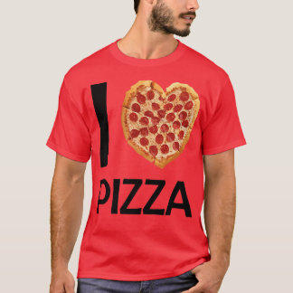 Camiseta Adoro Pizza Comida Pover Foodie Dizendo Pizza Hear