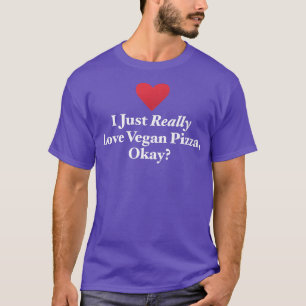 Camiseta Adoro Pizza De Vegan, Comida De Veganismo