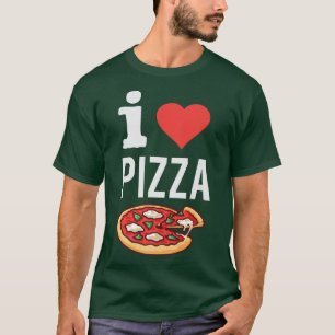 Camiseta Adoro Pizza Engraçada Pizza Pover Foodie Comida It