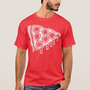Camiseta Adoro Pizza para Homens Crianças Divertidas Pizza 
