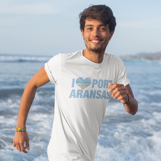 Camiseta Adoro Port ArKansas Cute Texas Beach (Criador carregado)