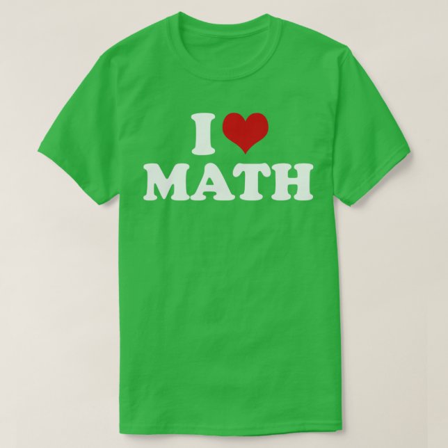 Camiseta Adoro Professora De Matemática1 (Frente do Design)
