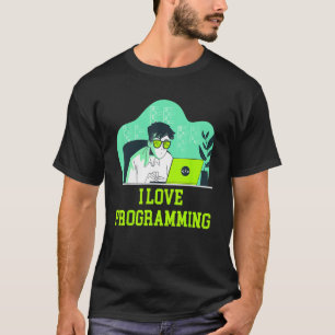 Camiseta Adoro Programação de Computador Profissional