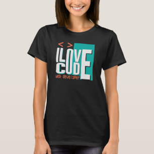 Camiseta Adoro Programador de Código Web Desenvolvedor