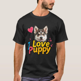 Camiseta Adoro Puppy - Adorável design de Cachorro