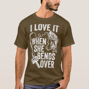 Camiseta adoro quando ela se curva sobre a pesca5