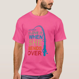 Camiseta Adoro quando ela se inclina sobre os presentes de