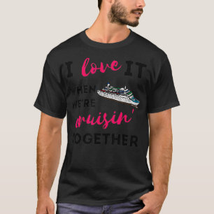 Camiseta Adoro quando estamos cruzando juntos, amigos da fa