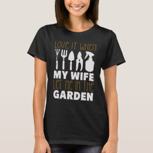 Camiseta Adoro Quando Minha Mulher Me Deixa No Jardim Jardi