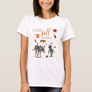 Camiseta Adoro queda por amantes de burro