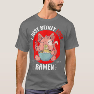 Camiseta Adoro Ramen Japonês Noodles Kawaii Anime Ca