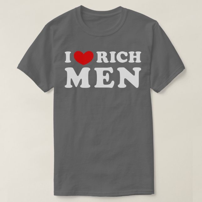 Camiseta Adoro Rich Men I Heart Rich Men (Frente do Design)